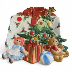 Fitz & Floyd Wee Christmas Tree Ceramic  Plate